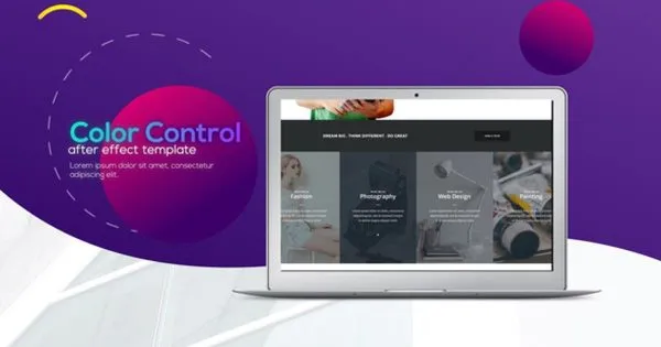 时尚简约网络设计演示像素设计精选AE模板 Trendy Minimalistic Web Promo