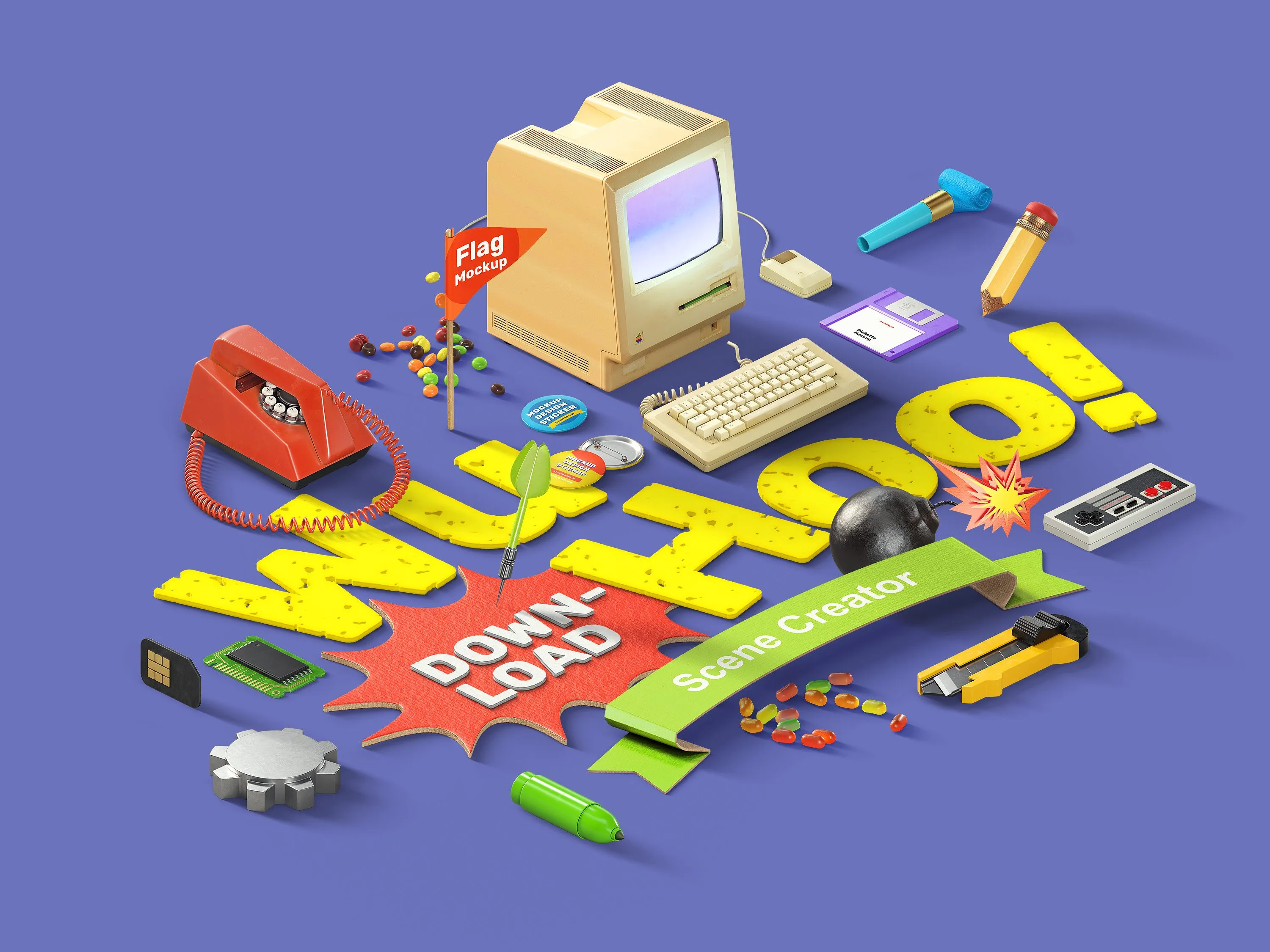 色彩引人注目的场景模板合集 WuHoo! Designer’s Toolkit [7.71GB]插图(17)