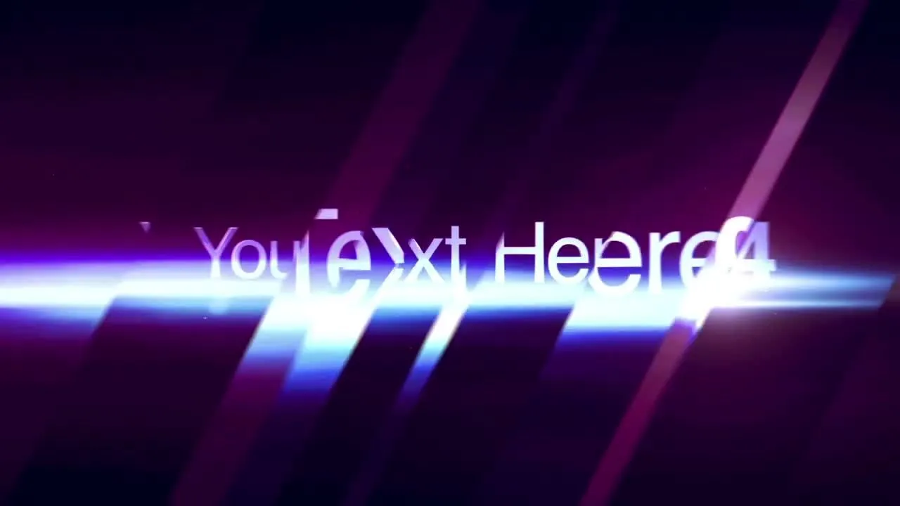 美丽的玻璃快速过渡文本像素设计精选AE模板