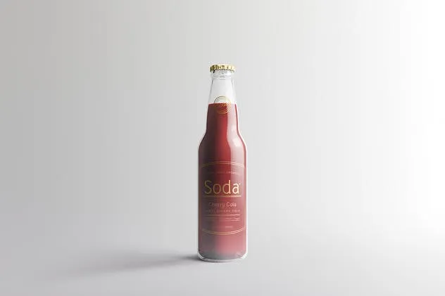 苏打饮料瓶包装样机v1 Soda Drink Bottle Packaging Mock-Ups Vol.1插图(2)