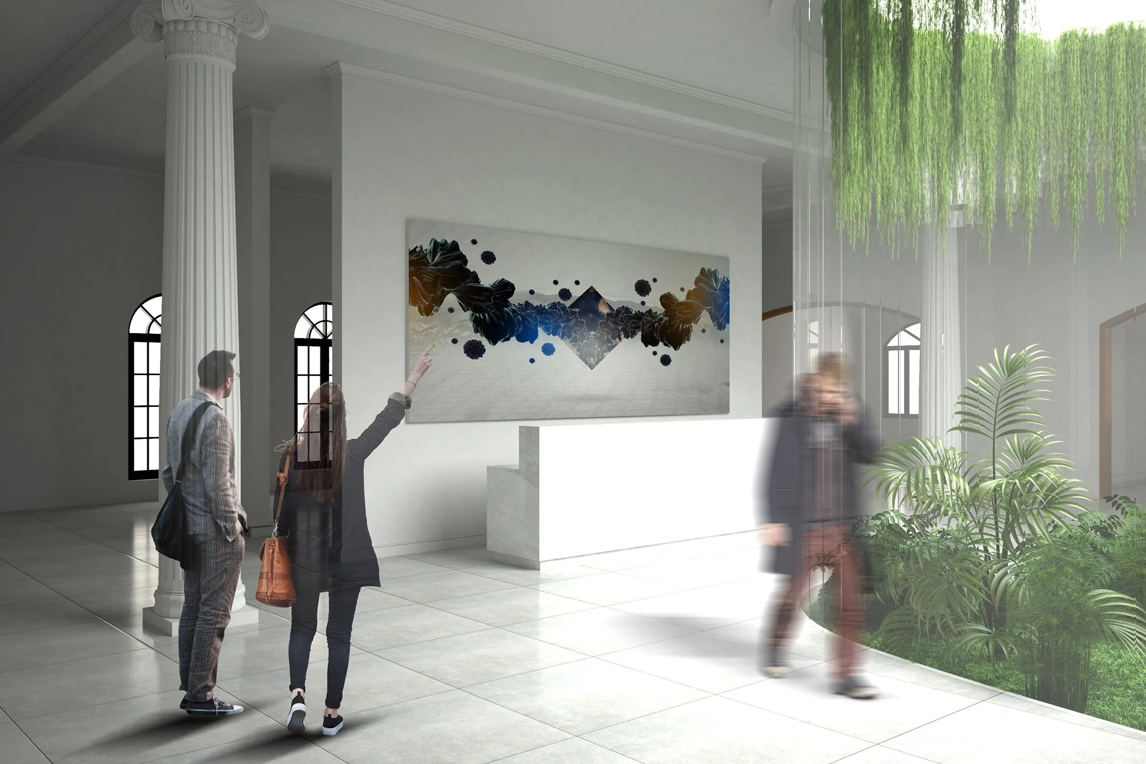 室内设计巨型画框样机模板素材v11 Exhibittion Mockup [vol11]插图