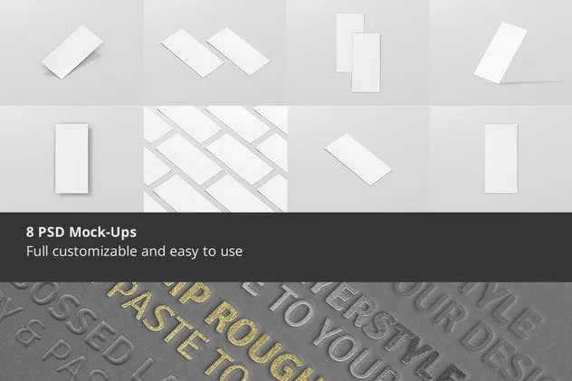 品牌DL传单印刷品样机模板 DL Vertical Flyer Mockup插图(1)