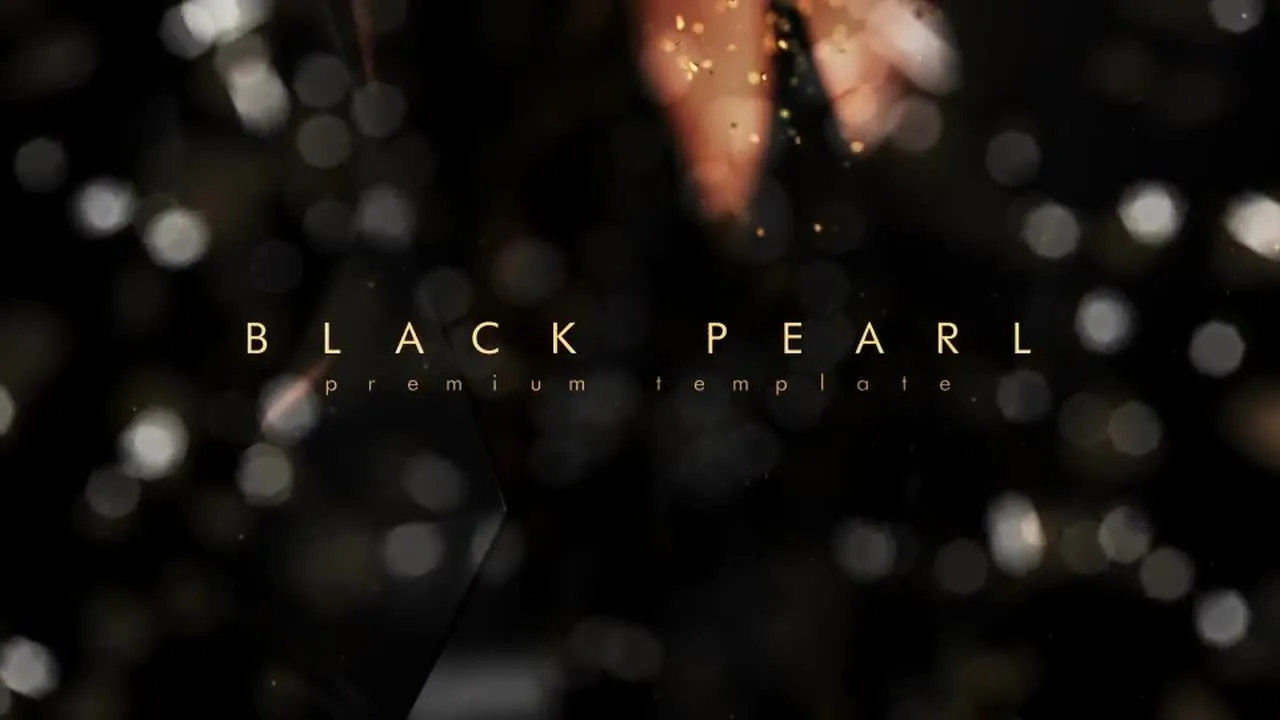 设计精美的黑珍珠动画像素设计精选AE模板