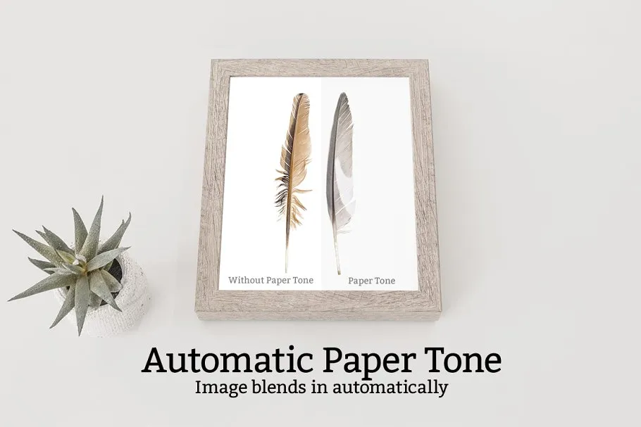 10款实木相框画框样机 10 Wooden Picture Frame Mockups插图(5)