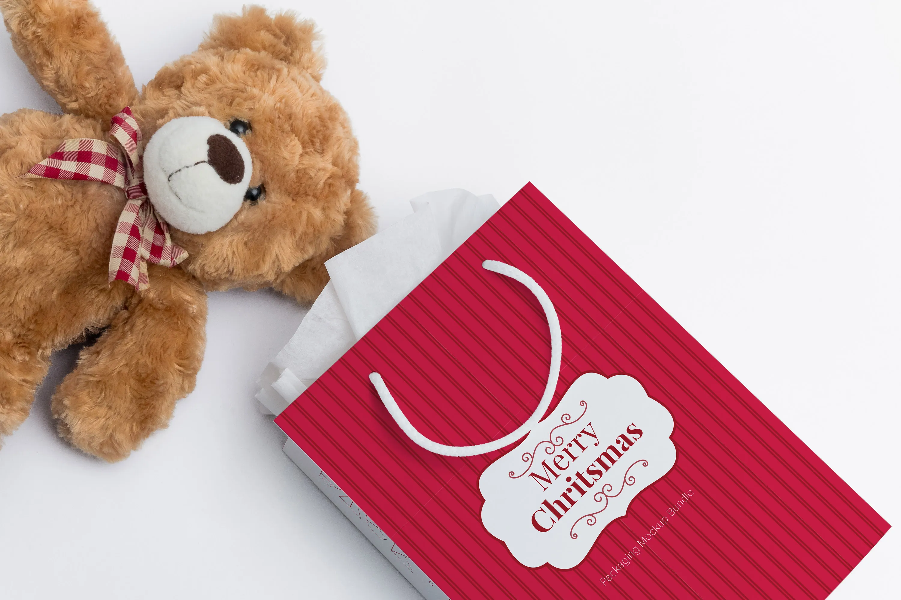 品牌购物纸袋外观设计样机模板02 Shopping Bag Mockup 02插图(1)