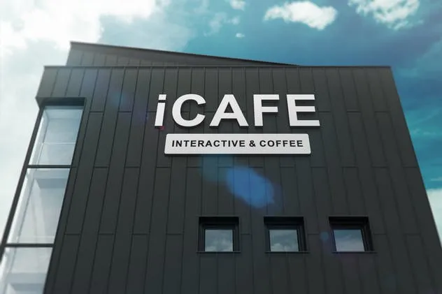 3D标志招牌立面墙样机模型 3D Logo Signage Facade Wall Mock-Ups插图(2)