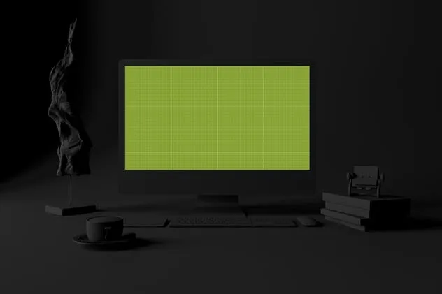 酷黑办公场所MacBook Pro设备样机 Dark Mac Pro插图(10)