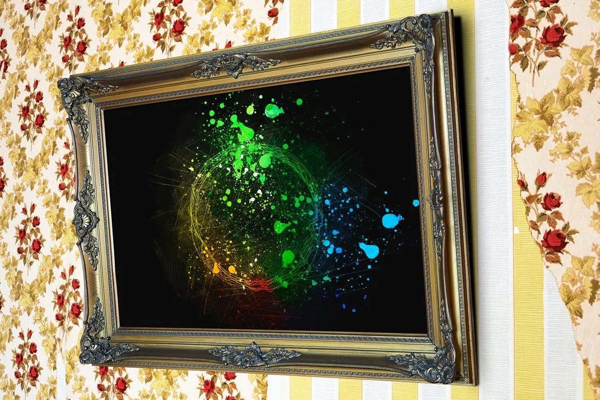 古典风格金色画框相框样机素材库精选 Gold_Frame_Perspective_Mockup插图(6)