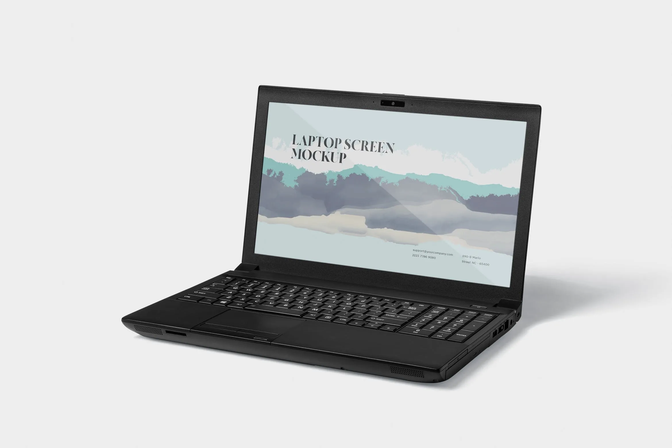 Windows笔记本电脑屏幕预览像素设计精选样机模板 Laptop Screen Mockup#8211; Windows Edition