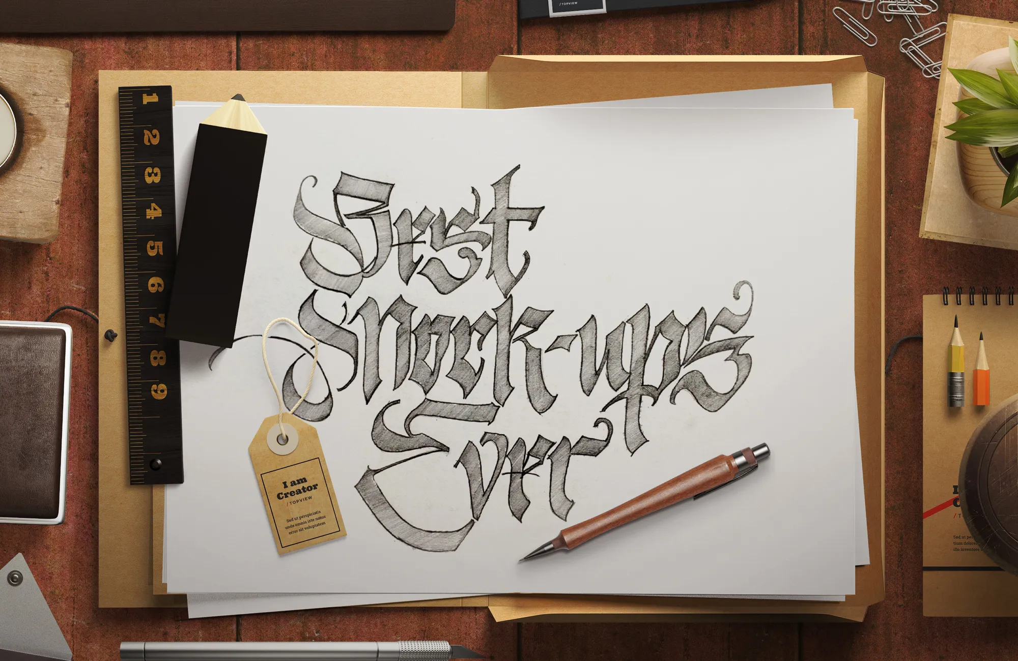 简约场景样机模板 Presenting Mockup Scene插图