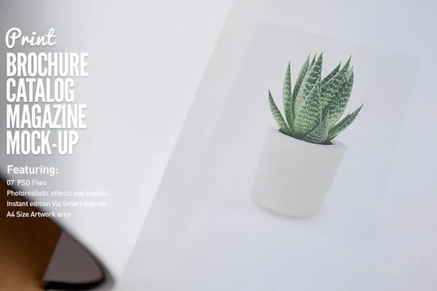 宣传册/小册子/目录设计预览样机素材库精选模板 Brochure / Booklet / Catalog Mock-Up PSD插图(1)