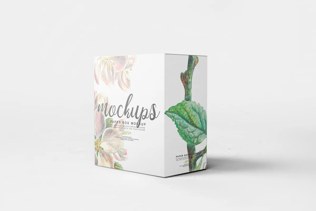 纸盒包装外观设计样机模板11 Paper Box Mockup 11