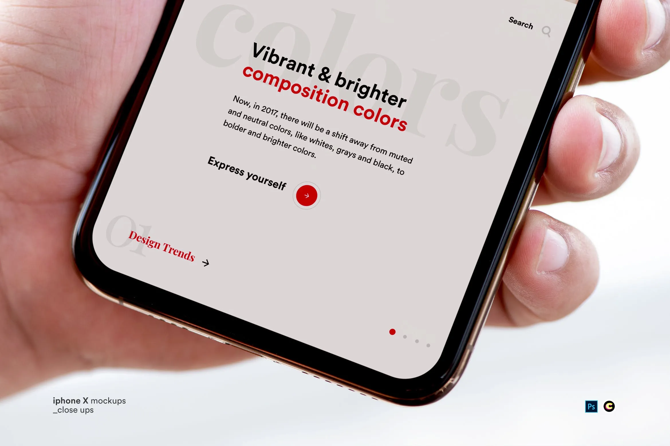 iPhone手机APP界面设计局部展示素材库精选样机 iPhone App Mockups插图