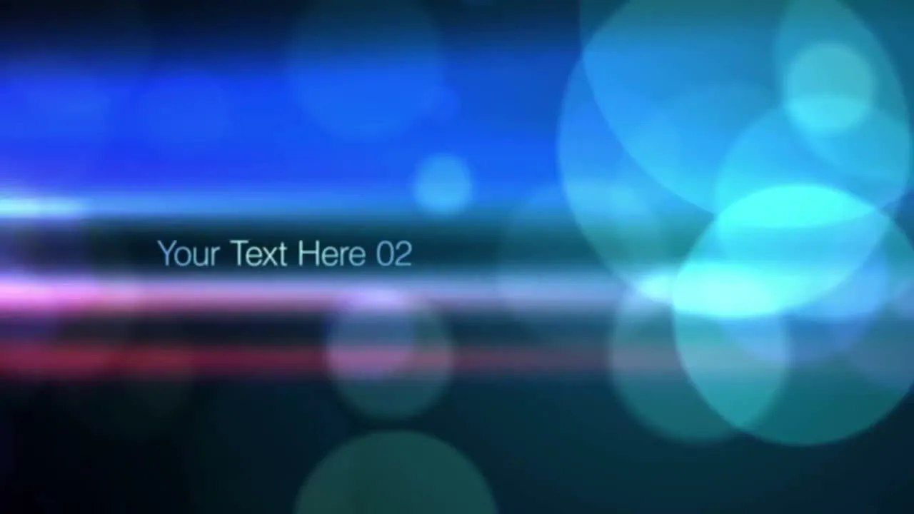 散景光晕文本动画像素设计精选AE模板