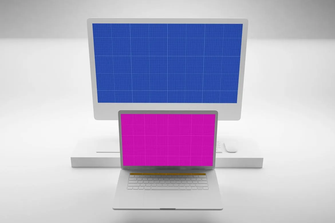 响应式网站设计效果图预览素材库精选样机模板 Clean Web Mockup插图(9)