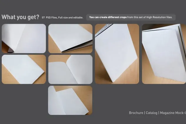 宣传册/小册子/目录设计预览样机素材库精选模板 Brochure / Booklet / Catalog Mock-Up PSD插图(3)