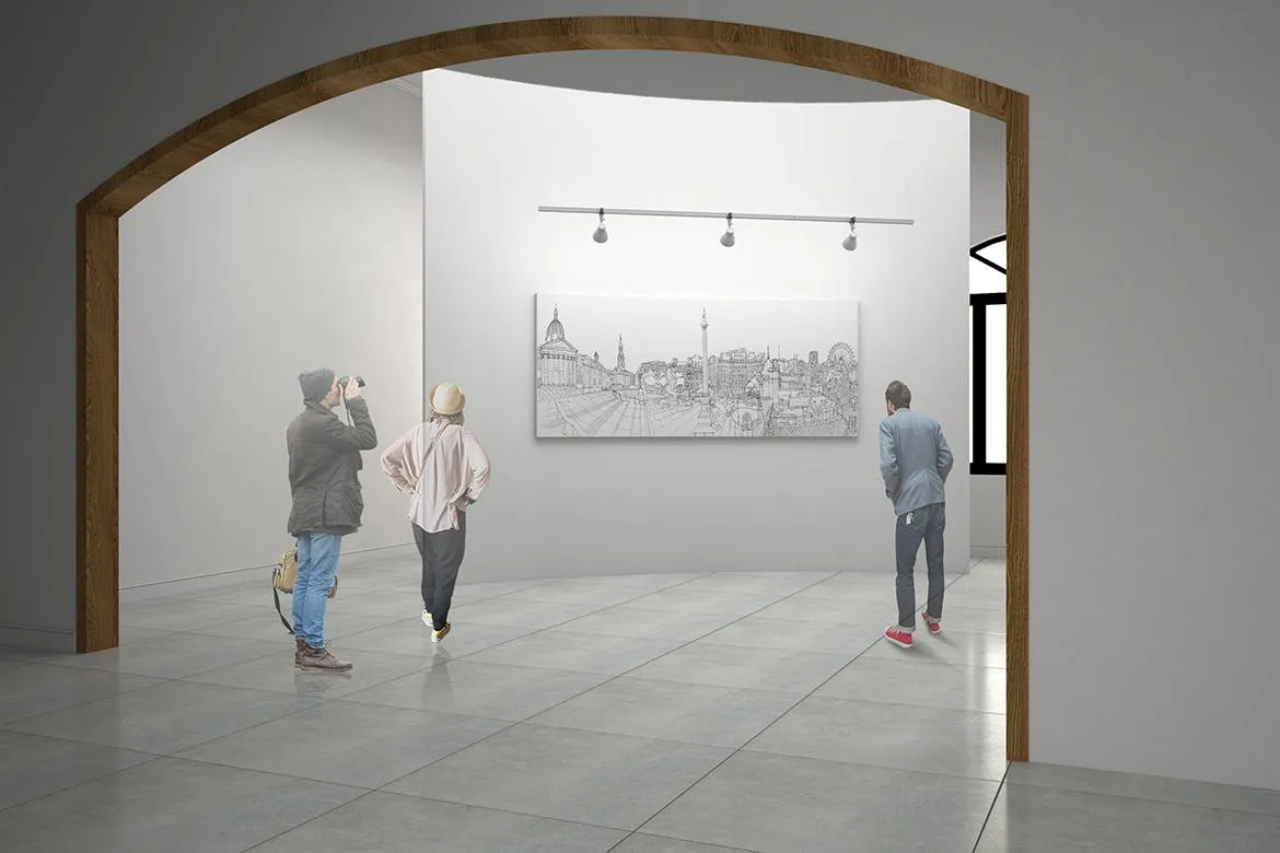 室内设计巨型画框样机模板素材v11 Exhibittion Mockup [vol11]插图(3)