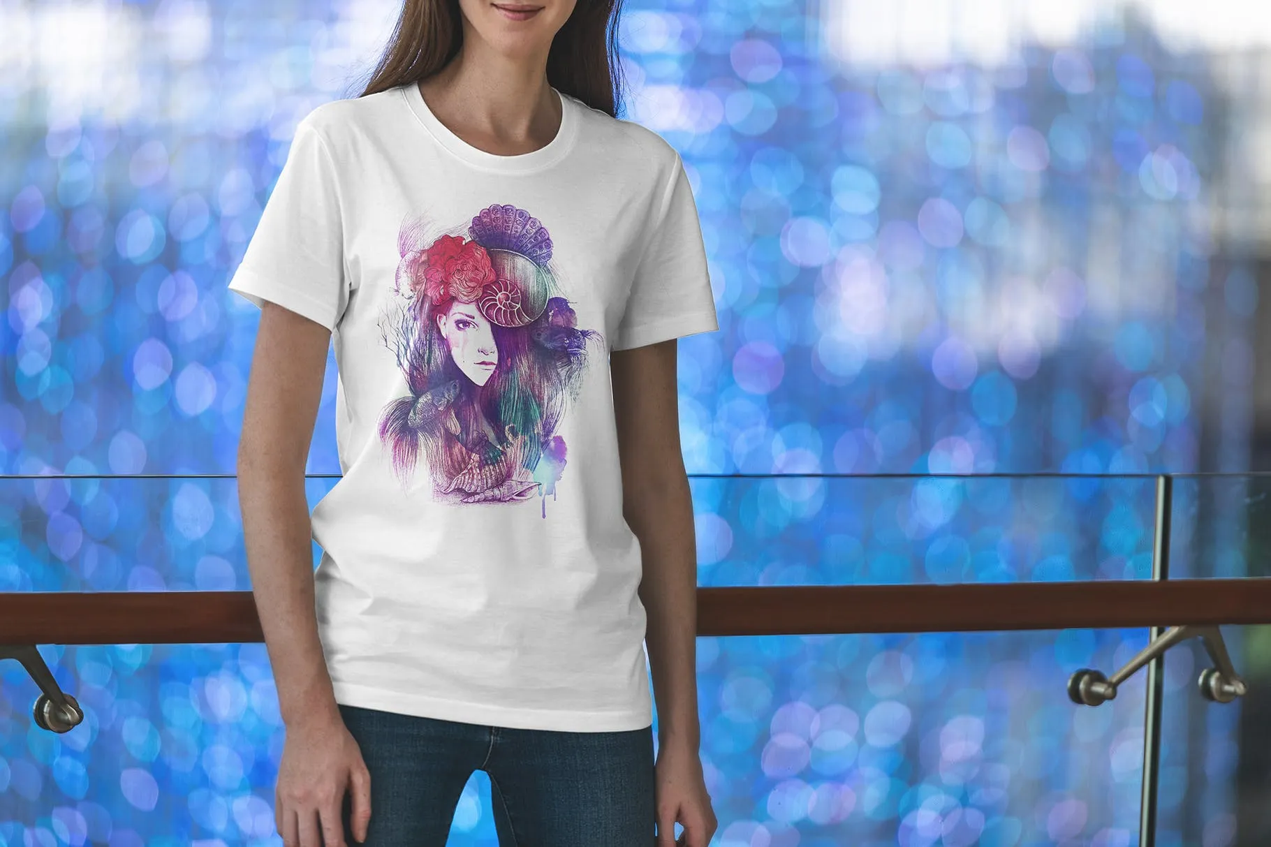 城市系列-印花T恤产品展示样机素材库精选模板v6 T-Shirt Mockup Urban Edition Vol. 6插图(6)