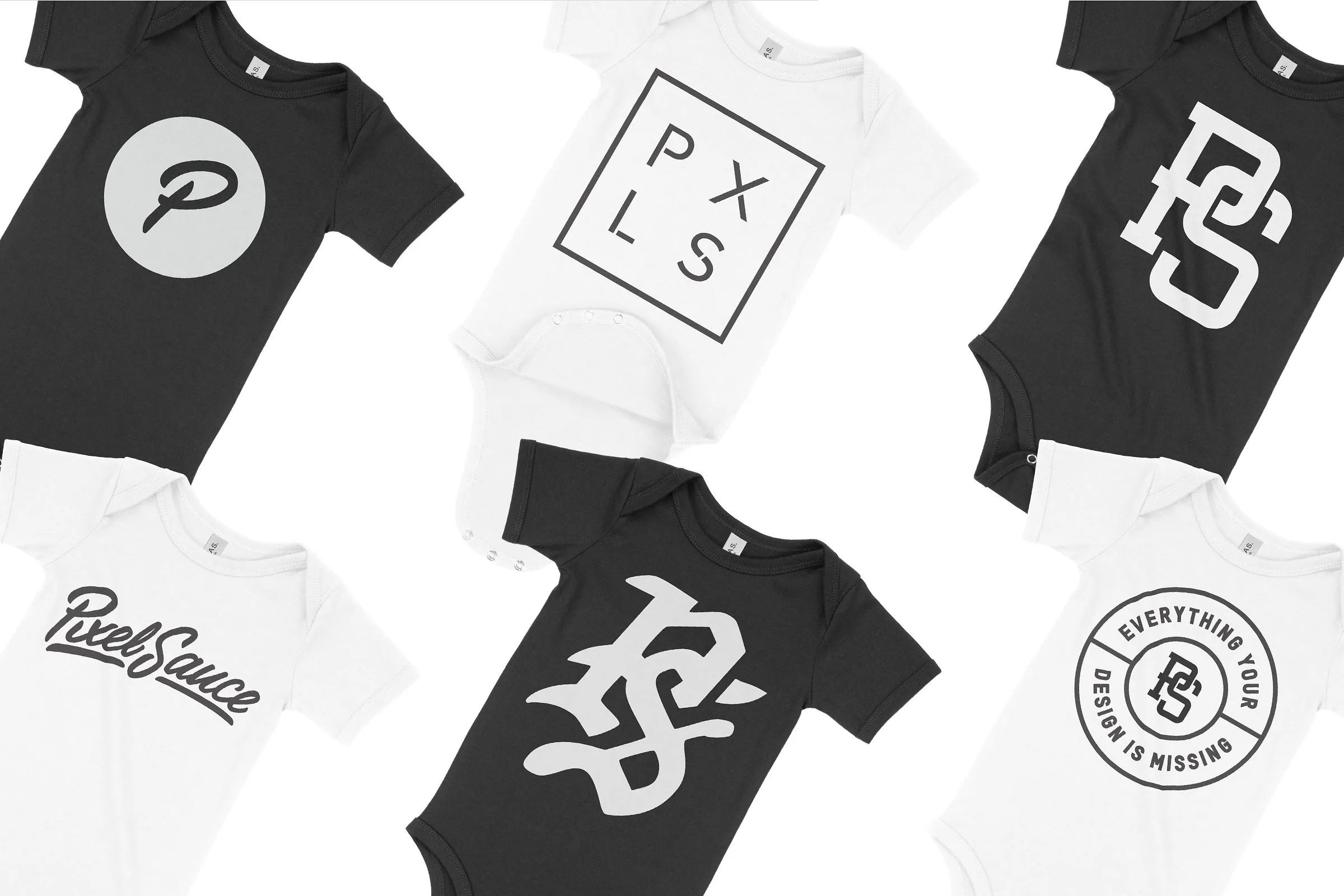 婴儿连体衣样机模板 Bella Canvas 100B Baby One Piece插图(1)