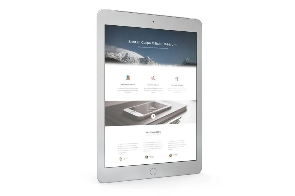 16个不同视角iPad Mockups打包下载[psd]插图(10)