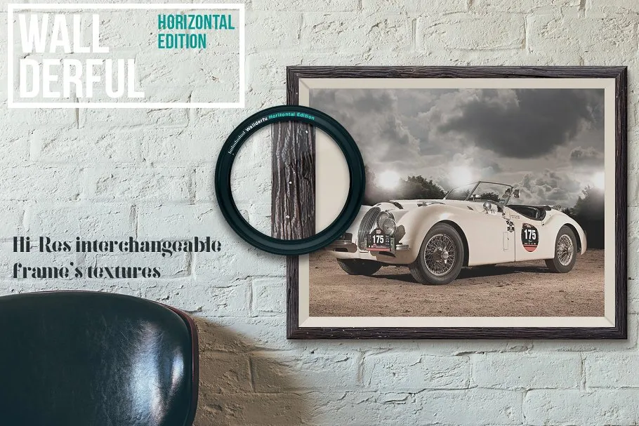 文艺场景相框画框样机合集 "Wallderful" – Horizontal Mockups插图(3)
