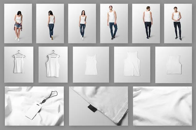 时尚潮流背心T恤服装样机Vol.4 Ultimate Apparel Mockup Vol. 4插图(5)