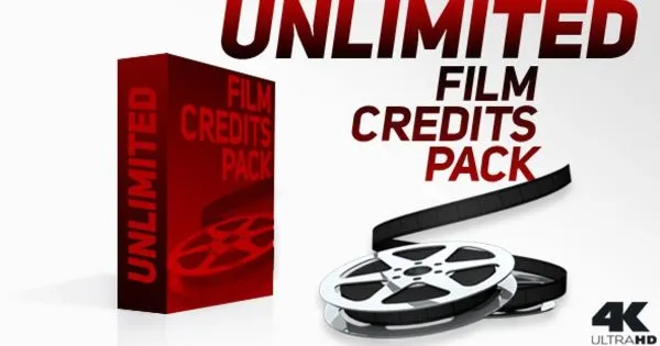电影电视片尾视频像素设计精选AE模板 Film Credits Pack