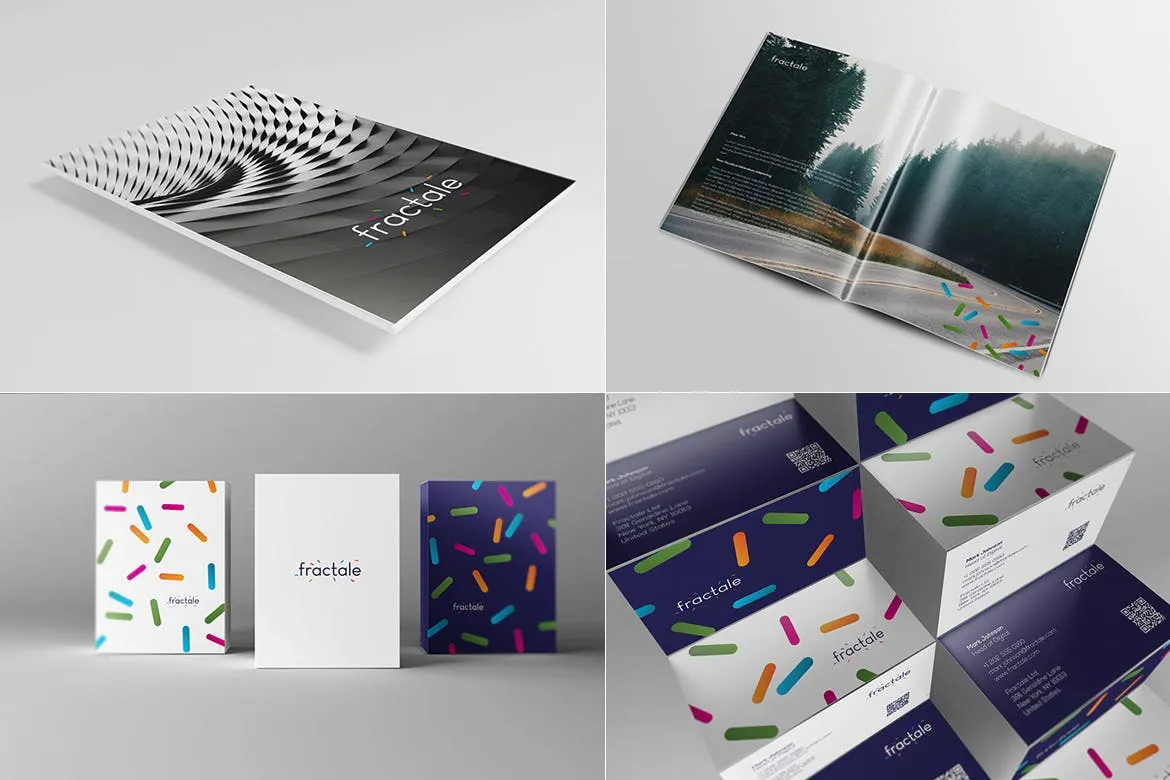 高品质的时尚高端企业形象VI设计样机展示模型mockups插图(3)