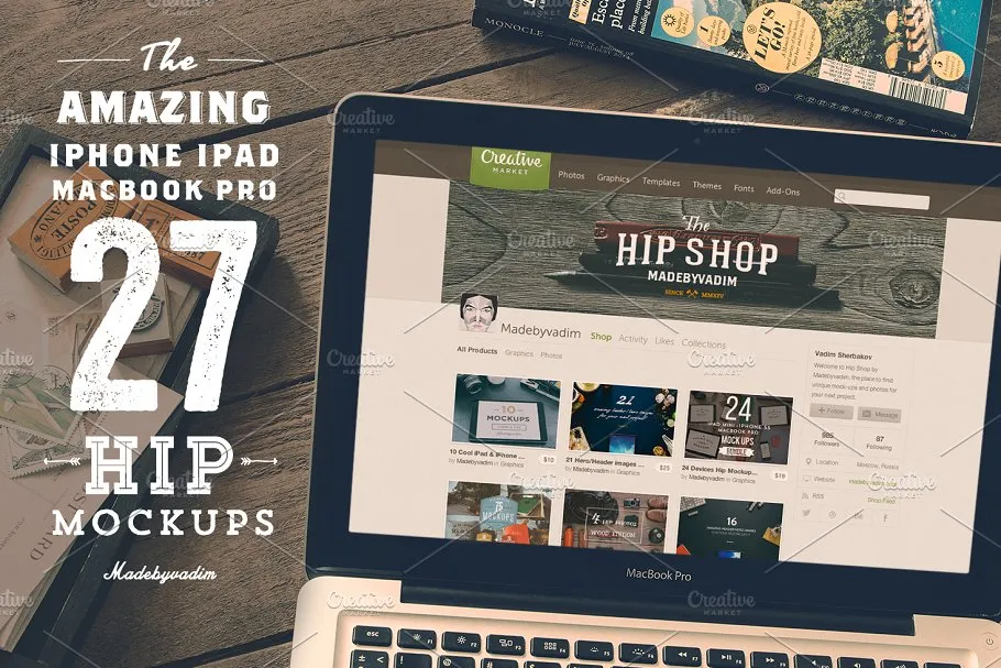 27款高分辨率Apple设备样机合集 27 Hip Apple devices Mockups