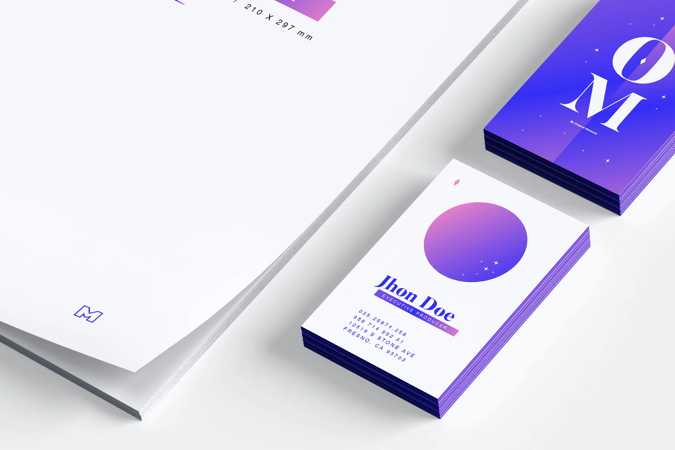 品牌VI设计案例预览办公用品套装样机03 Stationery Mockup 03插图