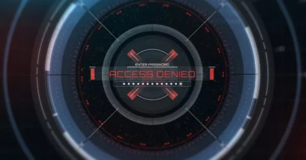 HUD密码访问动画特效Logo演示像素设计精选AE模板 HUD Access Logo Reveal