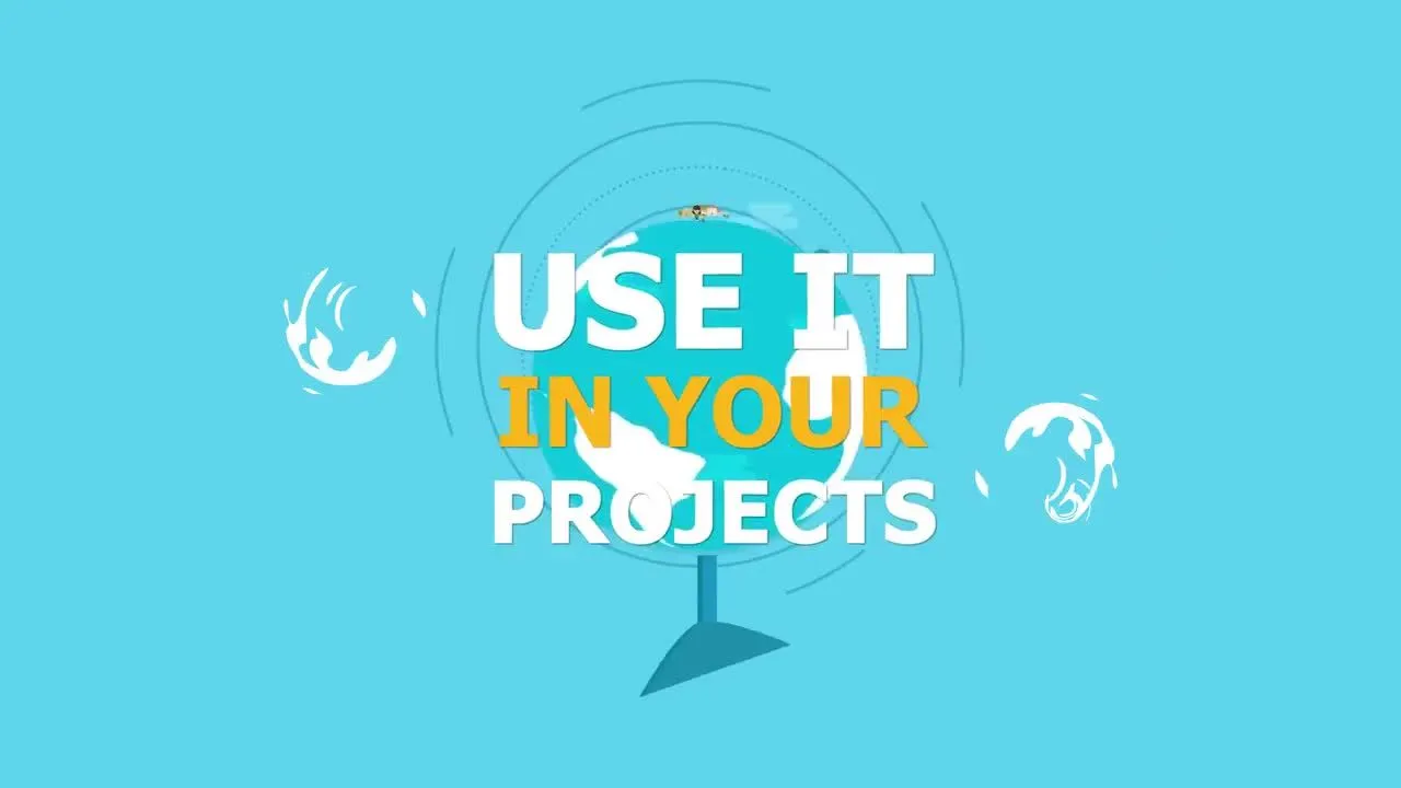 充满活力的2D手绘形状元素像素设计精选AE模板