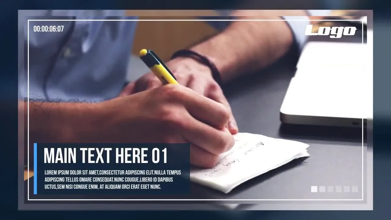 干净而现代的企业介绍幻灯片像素设计精选AE模板