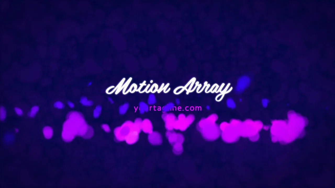 浪漫徽标展示像素设计精选AE模板