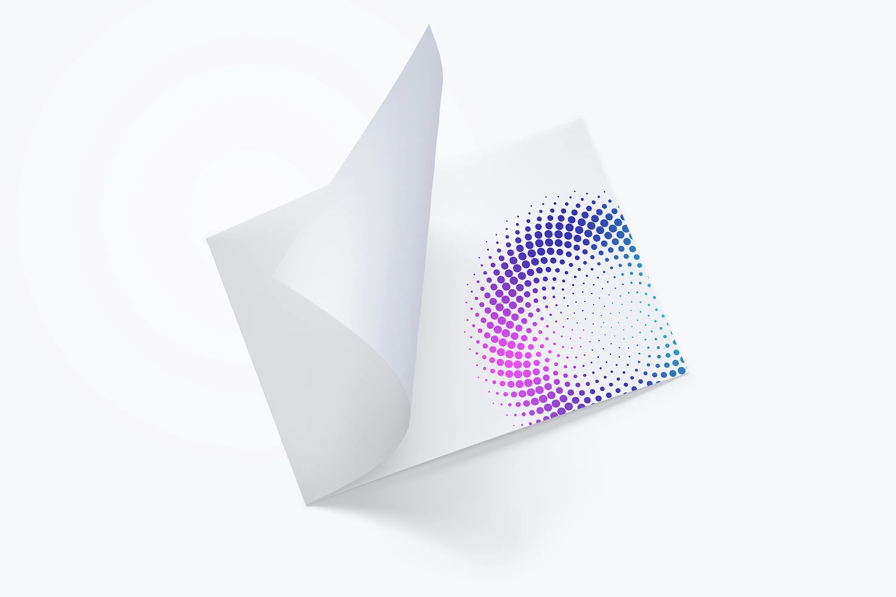 A4横向双折设计小册子传单设计图预览样机02 A4 Landscape Bi Fold Brochure Mockup 02