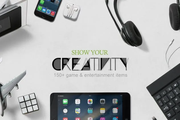 游戏娱乐场景样机模板合集 Games & Entertainment Scene Creator插图(4)