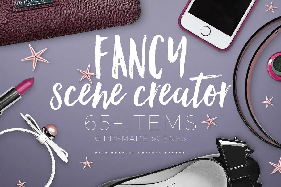 时尚女性巨无霸amp;场景样机 Fancy Scene Creator