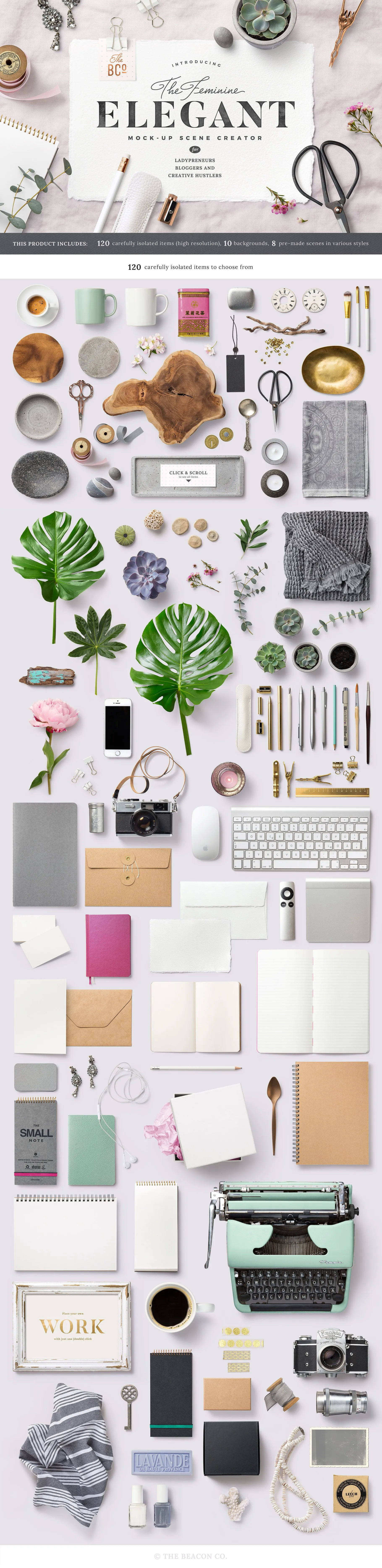 120+优雅女性化场景Mockups打包下载 3.2G [psd,jpg]插图