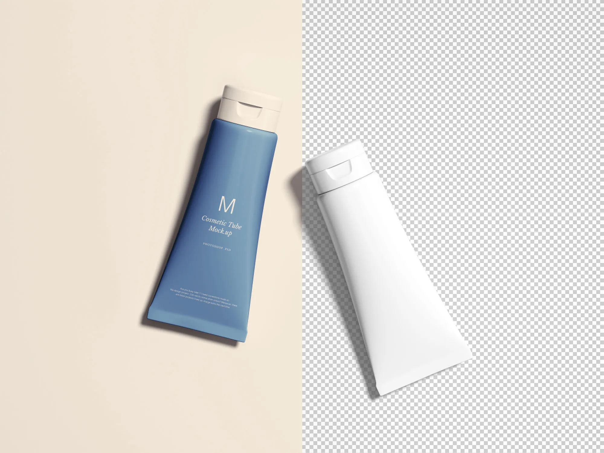 化妆品软管包装外观设计效果图样机 Cosmetics Tubes Mockup插图(1)