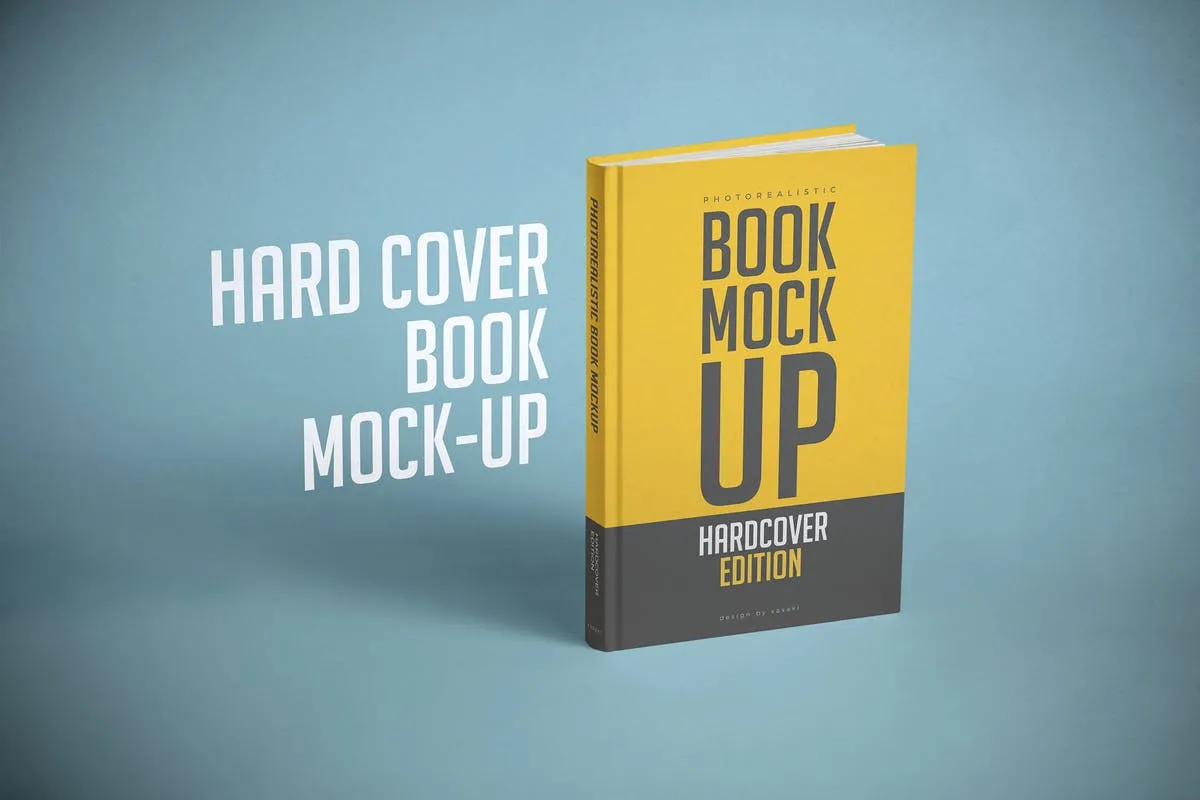 精装硬封书籍样机模板 Hardcover Book Mock-up插图