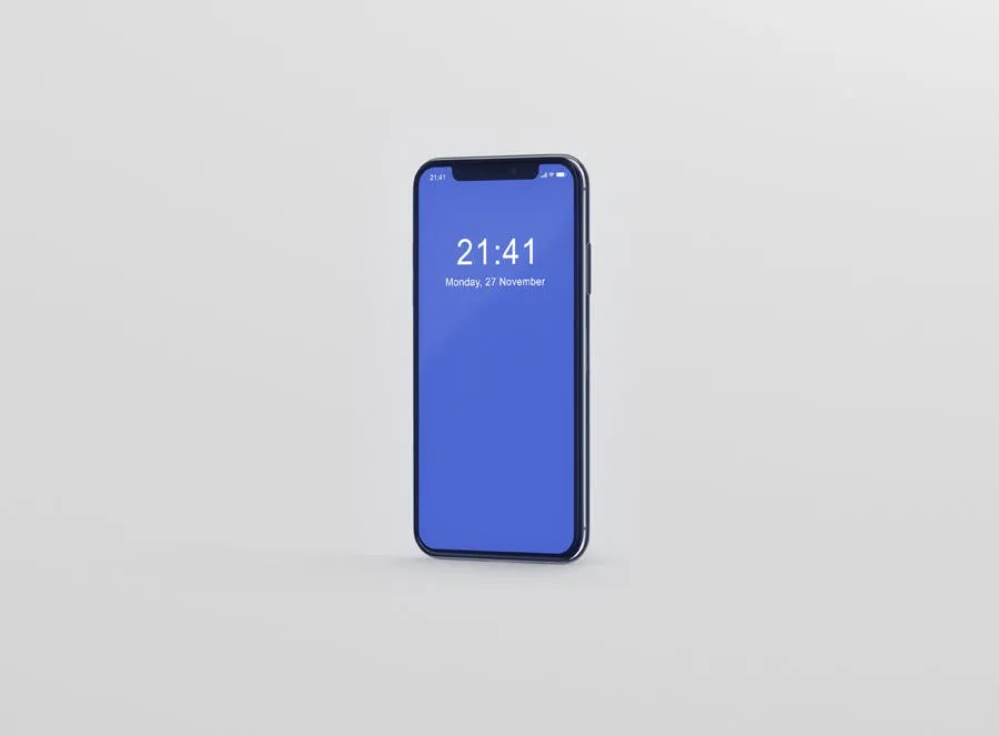 逼真材质iPhone X高端手机屏幕预览素材库精选样机PSD模板 iPhone X Mockup插图(1)