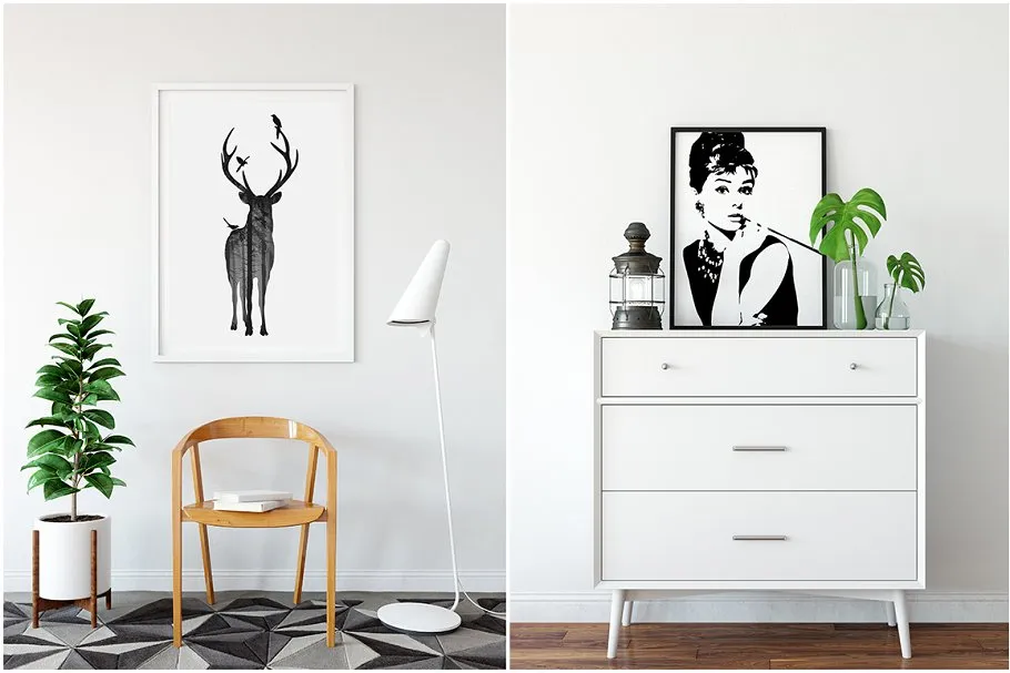 超级现代相框样机组合 Interior Frame Mockup Bundle Vol 3 [2.65GB]插图(5)