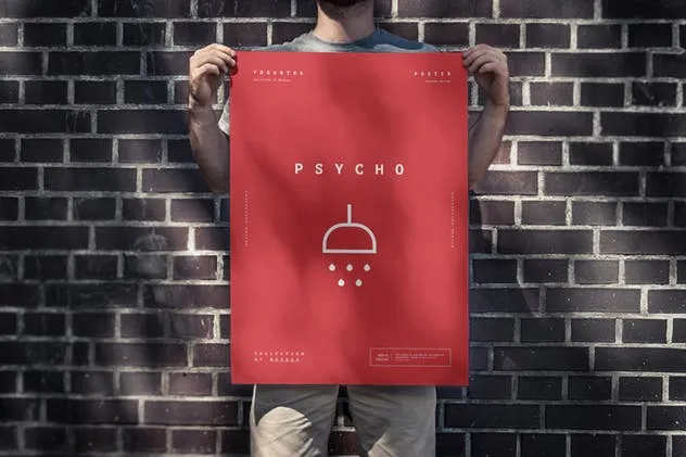 红砖墙海报张贴效果展示样机模板 Urban Poster Mock-up插图(3)