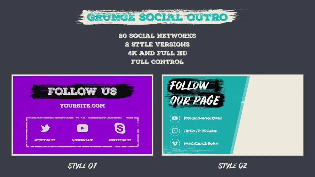 垃圾社会影响像素设计精选AE模板