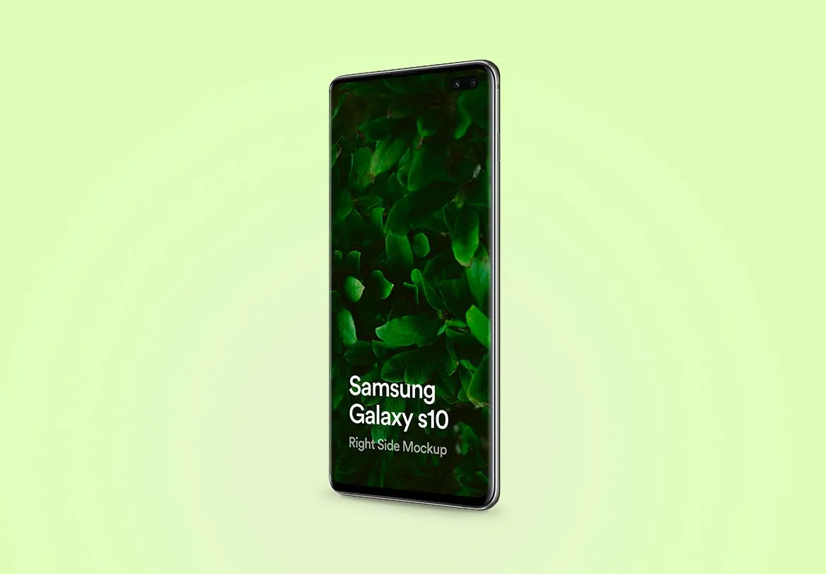 三星智能手机Galaxy S10样机模板 Samsung Galaxy S10 Mockup插图(2)