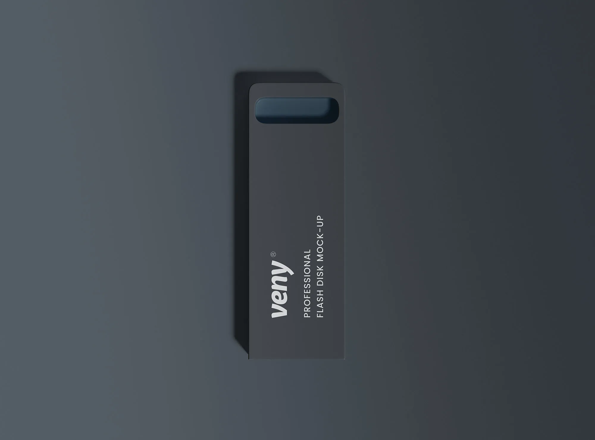 扁平长方创意U盘外观设计样机模板 Flash Disk Mockup
