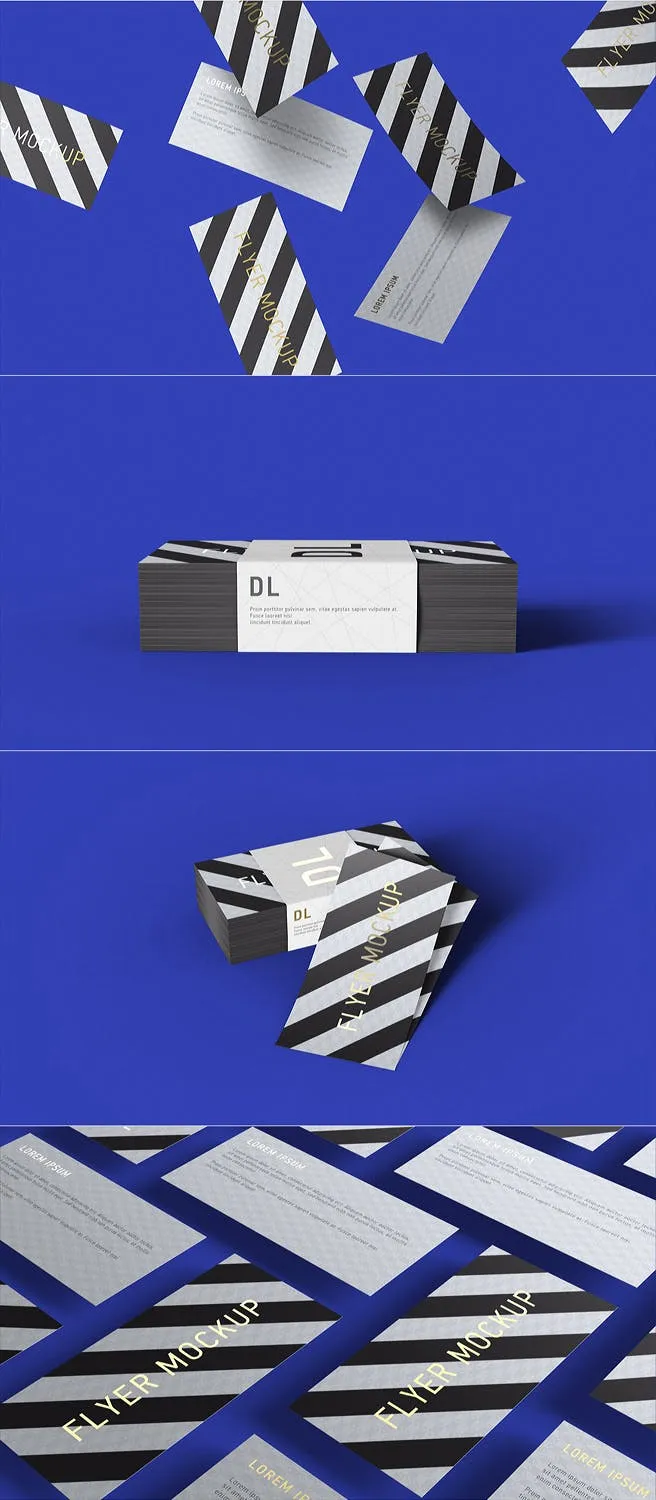 时尚高端名片海报设计VI样机展示模型mockups插图(2)