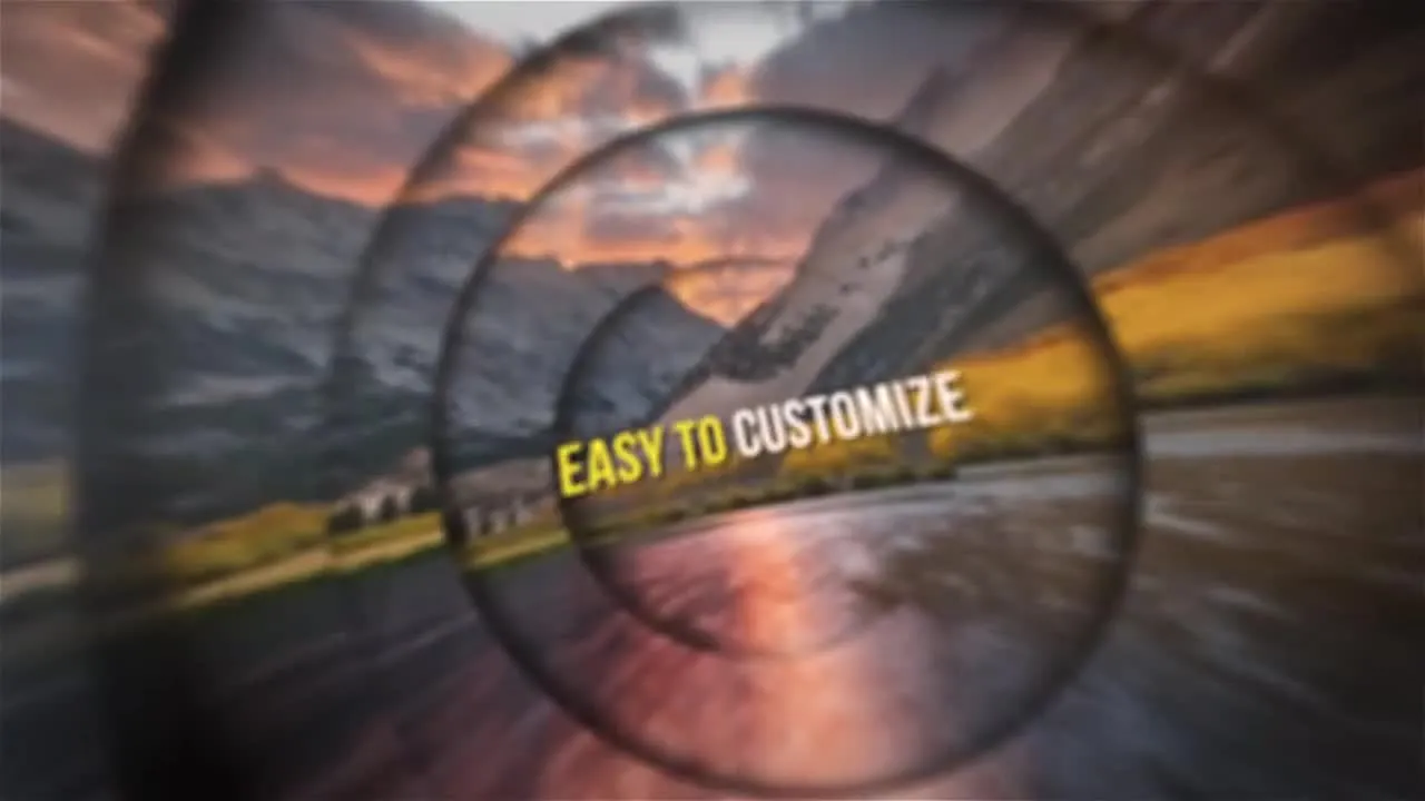 电影和风格化的圆形幻灯片像素设计精选AE模板