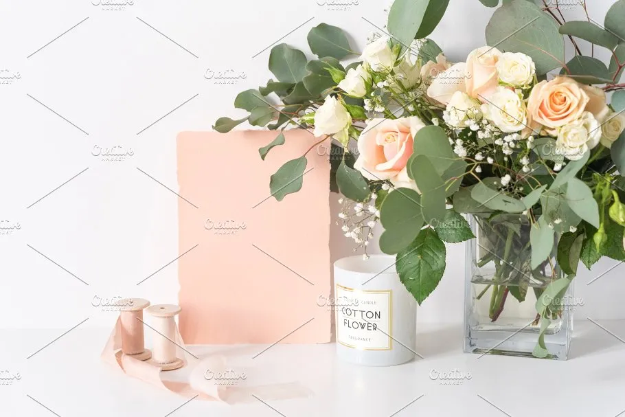 春天主题婚礼花卉背景贴图样机[1.1GB] Floral Bundle: Spring Love & Wedding插图(12)