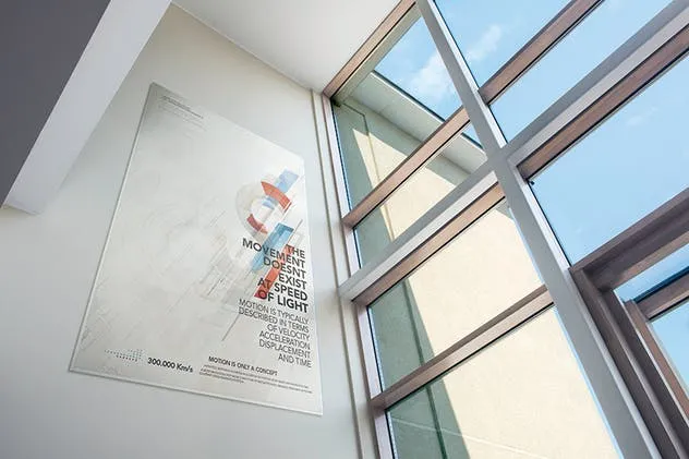 展厅画廊广告海报样机V.1 Gallery Poster Mockup v.1插图(1)